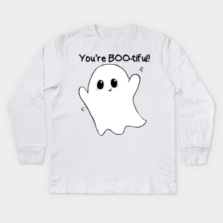 You're BOO-tiful! Kids Long Sleeve T-Shirt